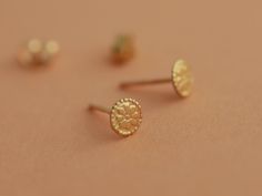 14k Yellow Gold Round Flower Earrings, Yellow Gold 14k Round Flower Earrings, Gold Round Flower Earrings In 14k Gold, Gold Flower Earrings In 14k Round Shape, 14k Gold Round Flower Earrings, Pierced Round Yellow Gold Flower Earrings, Yellow Gold Round Pierced Flower Earrings, Yellow Gold Pierced Flower Earrings, Pierced Yellow Gold Flower Earrings