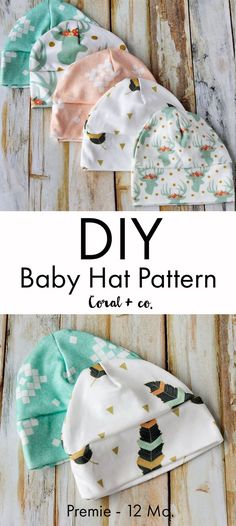 the diy baby hat pattern is easy to make