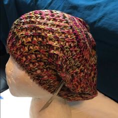 This Fashionable Crochet Knitted Slouchy Beanie Would Complete Your Outfit.