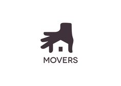 a hand with the word movers on it is in front of a white background