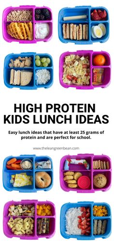 High Protein Kids Lunch Ideas 10 Protein Foods For Kids, Protein For Kids, Healthy High Calorie Foods, Protein Snacks For Kids, Nutritious Lunches, High Calorie Foods, High Protein Lunch Ideas, Lunch Box Meals, Kids Lunch Box Meals