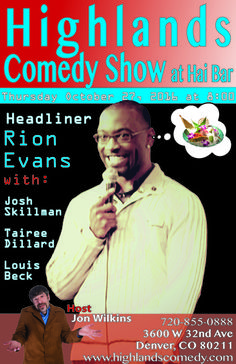 an advertisement for the high lands comedy show