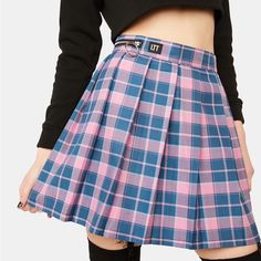 Love Too True Pleated Skirt In The Color Way Tiffany (Pink And Blue Plaid) Size Uk 12 (Us 8) Measures (When Laid Flat) * Length - 18.5” * Waist - 15” * Hips - 19” Brand New With Tags, Unworn Thanks For Looking! Pink Mini Skirt For School In Summer, Pink Summer Mini Skirt For School, Cute High Waist Pleated Mini Skirt, High Waist Pink Mini Skirt For School, Cute High-waist Pleated Mini Skirt, Cute High Waist Pleated Skirt, Cute Pink Tennis Skirt For Spring, Casual Pink Skort For School, Casual High Waist Pink Tennis Skirt