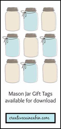 mason jar gift tags available for free