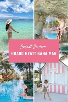 the grand hyatt baa mar resort in thailand with text overlaying it