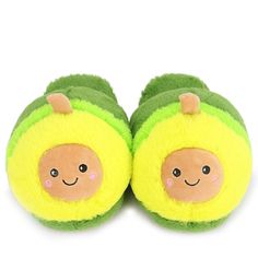 PRICES MAY VARY. SIZES - One Size, fit for US WOMEN 4-8. Shoes length 10" approx. Cuddly Avocado Face - Unique fruit art design that are made with a avocado pattern exterior in colorful & fun printed patterns and then lined with a soft fleece inside. COMFORTABLE - Soft, comfy, warm and just simply adorable. This slippers keep feet warm even on the coldest of days! They work in warm climates too where air conditioning keeps floors cold. ANTI SKID SLIPPERS- non skid sole so you can feel safe weari Cartoon Avocado, Cute Avocado, Bedroom Slippers, Winter Slippers, Kawaii Plush, Kids Slippers, Fuzzy Slippers, Warm Slippers, Slippers For Girls