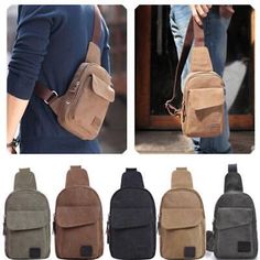 Trendy Fashion Men Women Canvas Crossbody Shoulder Chest Cycle Sling Bag Daily Travel Backpack, New mens bags Chest Sling Bag, Puppy Shoes, Sport Bags Women, Shoulder Sling, Mens Travel Bag, Travel Hiking, Shoulder Backpack, Canvas Crossbody Bag, Duffel Bag Travel