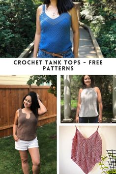 crochet tank tops - free patterns to make them easy and stylish