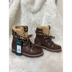 New Without Box Really Nice Roxy Warm Faux Fur Boots Size 7.5" Weather Rated To -40c/-40f Built-In Thermal Lining To Keep You Warm In The Coldest Conditions. Waterproof Protection For Wet And Snowy Conditions. Constructed Of Fully Waterproof Materials. Waterproof And Water-Resistant Treated Upper Materials For Confidence In Wet Conditions. Brown Weatherproof Synthetic Boots, Weatherproof Brown Synthetic Boots, Brown Synthetic Weatherproof Boots, Insulated Brown Synthetic Boots, Brown Synthetic Waterproof Boots With Round Toe, Roxy Boots, Slouch Ankle Boots, Heeled Combat Boots, Black Leather Boots Women