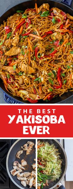 the best yakisoba ever is in this pan and it's ready to be eaten