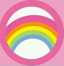 an image of a pink background with rainbows in the center and text that reads, i love you so much