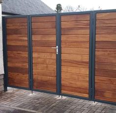 an image of a wooden gate that is outside