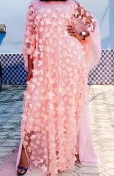 Long African Dresses For Women, Lace Kaftan, Dashiki Fashion, Long African Dresses, Africa Dress, Plus Size Two Piece, Woman Clothes, Chiffon Fashion, Bat Sleeve