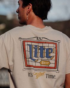 Vintage Beer Shirts, Beer Collection, Lite Beer, Miller Lite, Food Clothes, Cowgirl Shirts, Latest T Shirt, Beer Shirts, Clothing Logo