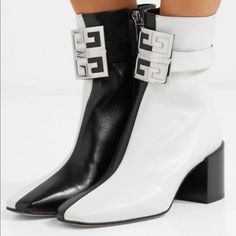 Worn Once. Super Comfy. Comes With All Original Dust Bags, Purchased At Givenchy Store. Givenchy Fold Over Boots, Givenchy Store, Gray Givenchy Shark Boots, Givency Shark Boots, Beige Givenchy Boots, Givenchy Shark Ankle Boots, Black And White Boots, Givenchy Shoes, Silver Logo