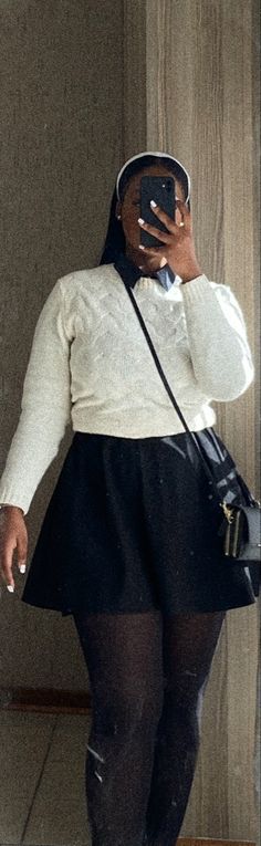 Modest Tennis Skirt Outfit, Size12 Fashion Outfit, Professional Outfits Black Women Plus Size, Call Outfits Black Women, Casual Outfit For Dinner With Friends, Casual Chic Outfits Black Women, Modest Outfits Black Women Winter, Church Outfit Black Women Winter