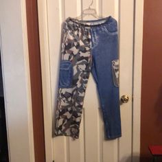 1xl Brand New Never Worn Camo Blue, Jean Material Very Comfortable Jean Material, Jeans Material, Blue Jean, Flare Jeans, Blue Jeans, Camo, Blue Green, Color Blue, Wide Leg