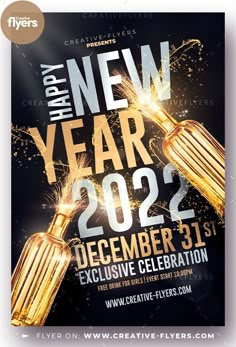 New Year Flyer PSD New Year Flyer Design, Easy Birthday Party Games, New Year's Eve Flyer, Diy Graduation Decorations Party, New Year Party Flyer, New Year Flyer, Music Flyer, Party Flyer Template, New Year Banner