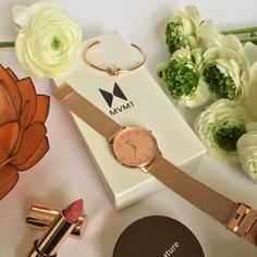 Rose Gold Jewellery, Rose Gold Makeup #rosegold #rosegoldwatch Nails Rose Gold, Bobbi Brown Lipstick