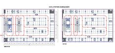 the floor plan for an airport parking lot