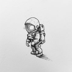 an astronaut is standing on the ground with his hand in his pocket and looking at something