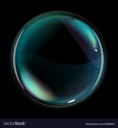 an abstract blue and green liquid droplet on a black background with space for text