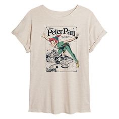 She will love showing off her style with this Disney's Peter Pan Juniors' Poster Oversized Tee. © DisneyFEATURES Short sleeves ScoopneckFIT & SIZING Oversized FitFABRIC & CARE Birch: Cotton/Polyester ; Black: Cotton ; Gray: Cotton/Rayon Machine wash Imported Size: Medium. Color: Beige. Gender: female. Age Group: kids. Peter Pan Jr, Peter Pan Shirt, Disney Tshirts, How To Show Love, Boyfriend Tee, Disney Outfits, Vintage Disney, Oversized Tee, Crop Tee