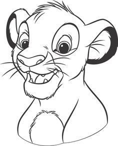 simba from the lion king coloring pages