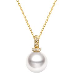 Add a Touch of Luxury to Your Wardrobe with the Links Collection South Sea Pearl 18K Yellow Gold Necklace 18K solid yellow gold South Sea saltwater cultured pearl Size: 10.0-11.0mm, 1pc Weight of diamonds: 9 diamonds, around 0.048 carats in total Chain length: 41.5cm + 3cm (adjustable) Handpicked of every pearl, only the top 1% of pearls are selected Handcrafted Lifetime warranty Timeless Gold Pearl Necklace With Diamonds, Yellow Gold Pearl Necklace With Diamond Accents, Refined Yellow Gold Akoya Pearl Necklace, Gold Akoya Pearl Necklace With Diamond Accents, Yellow Gold Akoya Pearl Necklace For Anniversary, Anniversary Akoya Pearl Necklace In Yellow Gold, Yellow Gold Pearl Necklaces With Diamond Accents, Formal Yellow Gold Pearl Pendant Necklace, Anniversary Yellow Gold Akoya Pearl Necklace