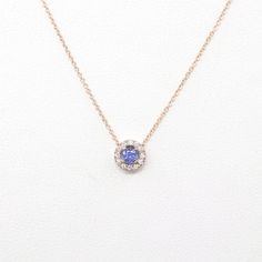 Sliding Diamond Necklace.Sapphire Necklace, Dainty Diamond Necklace,Natural Blue Sapphire Necklace, Tiny Diamond Pendant.Simple Necklace Light Blue Sapphire Necklace, Fine Jewelry Blue Round Jewelry, Sapphire Birthstone Round Necklace, Sapphire Birthstone Round Necklaces, 14k Gold Birthstone Jewelry In Blue, Sapphire Necklaces With Halo Setting, Sapphire Round Birthstone Necklace, Blue Birthstone 14k Gold Jewelry, Blue Fine Jewelry With Adjustable Chain