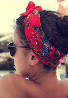 Get your hair in the game for summer with a cute headband to add to your beach look. Summer Suitcase, Fishtail Braid, Quick Hairstyles, Beach Hair, Hair Dos, Scarf Hairstyles, Cancun, Hair Day, Head Scarf