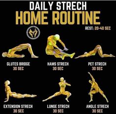 a poster showing how to do the daily routine for home routine, with instructions