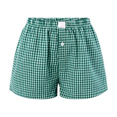 PRICES MAY VARY. Material:women plaid shorts,boxer shorts for women made of 95% polyester 5%spandex material,soft,skin-friendly,breathable and lightweight,stretchy and comfortable,perfect for sleepwear,going out wear. Design:Trendy women’s y2k lounge shorts,low rise,elastic waist,button front,baggy and loose fit,wide leg design,soft and comfortable,women striped boxer shorts,y2k micro lounge shorts,women gingham shorts,women’s pj shorts,women cute bottoms. Occasion:Fashion plaid lounge shorts fo Aesthetic Loungewear, Short Women Outfits, Boxer Shorts For Women, Boxers For Women, Womens Boxers, Boxers Shorts, Pajama Bottoms Womens, Micro Shorts, Summer Bottoms