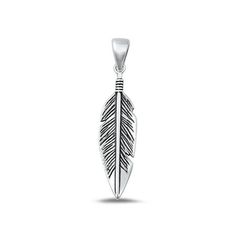 Sterling Silver Oxidized Feather Pendant Native Charm .925 New Jewelry Female Unisex All our silver jewelry is crafted from .925 silver also commonly referred to as sterling silver. Sterling silver is the standard for beautiful high-quality silver jewelry and cannot be replicated by lower priced silver plated jewelry. It is 92.5% pure silver, mixed with alloys to add strength and durability to stand the test of time. Keep your fine jewelry shiny and elegant by storing it properly. Jewelry needs Tarnish Remover, Feather Pendant, Silver Plated Jewelry, New Jewelry, Pure Silver, Womens Watches, Womens Necklaces, 925 Silver, Jewelry Box