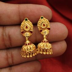 Discover the allure of Handmade Gold Jewelry at https://morvijewels.etsy.com/   Get a dazzling 25% off on all our 22k and 18k gold pieces. Don't miss out on this limited-time offer. Shop now and embrace the radiance of gold!Beautiful 22 Karat Gold Handmade Earrings jhumki Traditional Design jewelry Gold Purity- 22k yellow Gold Length - 3.2  cm Width - 1 cm Weight - 6.2 grams approx The earrings comes with artificial push  If you want real gold push please let us know.Thank You Click to see more https://www.etsy.com/in-en/shop/morvijewels?ref=seller-platform-mcnav minimalist, eternity, infinity, karma, cabochon, statement, chunky, ethnic, bijoux  ethnique, craft, geometric, gothic, personalised Click here  https://morvijewels.etsy.com/    to get more discount and offers Happy to take wholes Meenakari Jhumkas For Marriage And Festivals, Wedding Chandbali Jhumkas For Navratri, Wedding Chandbalis With Matching Earrings For Navratri, Temple Style Bridal Earrings With Intricate Design, Intricate Temple Bridal Earrings For Wedding, Gold Earrings For Marriage Diwali Festival, Chandbali Jhumkas For Wedding And Navratri, Meenakari Chandbali Bridal Earrings, Intricate Temple Jewelry Bridal Earrings For Wedding