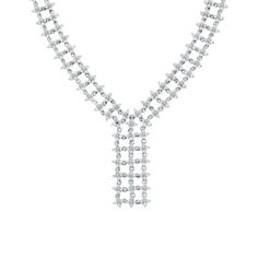 diamond necklace for women gold American Express, Round Diamonds, Diamond Necklace, Fine Jewelry, Diamonds, White Gold, Necklaces, Mesh, Gold