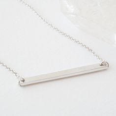 Classic Bar Necklace Necklaces HONEYCAT Jewelry Silver Classic Bar, Modern Minimalist Design, Silver Bar Necklace, Classic Necklace, Between Us, Girls Jewelry, Bar Necklace, 18k Rose Gold, Rose Gold Plates