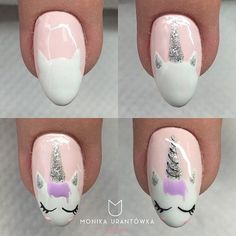 #nailarttutorial #unicornnail МАНИКЮР: уроки и МК (@nails_by_steps) on Instagram: “@mu_nailart - ×××××××××××× Копилка крутых дизайнов @ideas_for_nailart ×××××××××××× #мастеркласс…” Unicorn Nails Designs, Unicorn Nail Art, Animal Nail Art, Nail Art For Beginners, Unicorn Nails, Nails For Kids, Trendy Nail Art, Art Easy