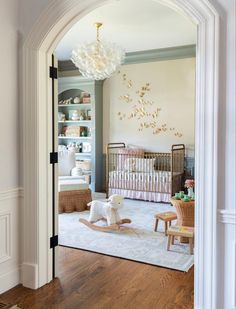 the baby's room is clean and ready to be used as an infant crib