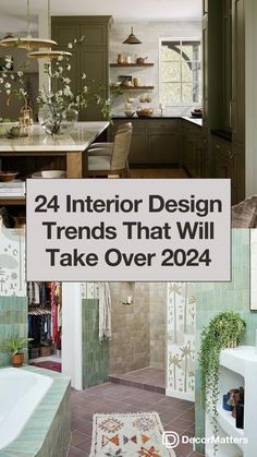 the interior design trend that will take over 2024 is featured in an article about decorating