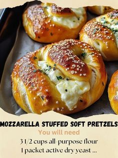 Homemade Cooking Cheesy Pretzels, Soft Pretzels Easy, Gourmet Pretzels, Stuffed Pretzels, Easy Bakes, Bagel Recipe Easy, Pretzel Bites Recipes