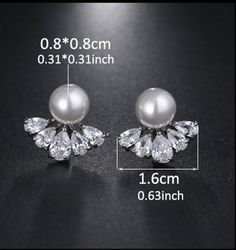 "PAIR Silver Pearl Tear Drops Crystal Bridal Wedding Tunnels Gauges Plugs Earrings 0g 00g 7/16\" 1/2\" 8mm 9mm 11mm 12mm FOR GAUGES/STRETCHED EARLOBES: All styles come with internally threaded (screw on/off) double flare tunnels. You also have the option to add an o-ring (for $1) that can be worn with the screw on/off flares for extra security that can help with possible sagging, or by themselves without the screw on/off flares making it a single flare. REGULAR POSTS/EARRINGS (not gauges for str Luxury Drop Plug Earrings, Cheap Silver Drop Plug Earrings, Cheap Sterling Silver Plug Earrings In Silver, Cheap Sterling Silver Plug Earrings For Women, Cheap Sterling Silver Plug Earrings, Cheap Handmade White Plug Earrings, Wedding Tunnels, Wedding Plugs, Rose Gold Pearl