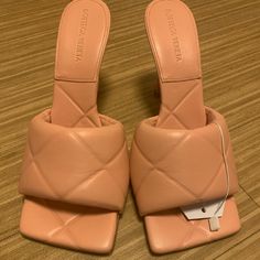 Brand New With Dust Bag Never Worn Purchased Cannot Fit Know Your Bottega Size They Fit Like A Bottega 39 This Is My Lowest On Posh Last Picture For Questions Luxury Pink Sandals With Padded Heel, Pink Leather Sandals With Square Toe, Pink Leather Square Toe Sandals, Pink Sandals With Padded Heel And Square Toe, Pink Square Toe Sandals With Padded Heel, Designer Pink Sandals With Padded Heel, Chic Pink Sandals With Square Toe, Designer Pink Square Toe Heels, Designer Pink Heels With Square Toe