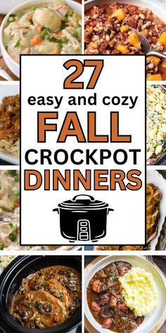 150 best fall crockpot recipes Fall Crockpot Dinners, Crockpot Dinner Ideas, Autumn Meals, Fall Crockpot, Fall Crockpot Recipes, Best Crockpot Recipes, Crockpot Dinners, Dump Meals