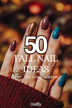 Looking for fall nail inspiration? We've got 50 chic, fall nail design ideas to try that are on trend for the season! So many styles from minimal fall nails to warm autumn tones. It's time for your fall manicure! Essential Yoga Poses