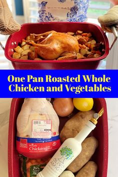 best roasted whole chicken recipe for family Lemon Potatoes