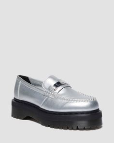 Fred Perry Amy Winehouse, White Polish, Tripp Nyc, Shiny Silver, Platform Boots, Leather Loafers, Dr. Martens, Quad