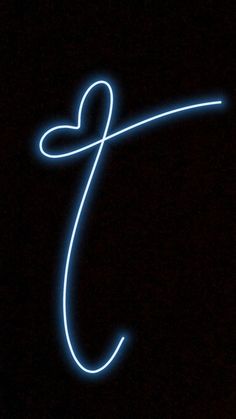 the letter j is illuminated in blue light