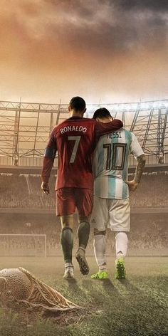 Messi And Ronaldo Wallpaper, Messi Y Cristiano, Football Messi, Cr7 Vs Messi, Messi Vs Ronaldo, Cristiano Ronaldo Juventus, Cr7 Wallpapers, Cristiano Ronaldo Junior