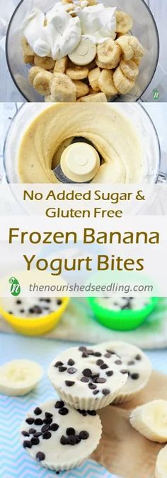 no added sugar and frozen banana yogurt bites